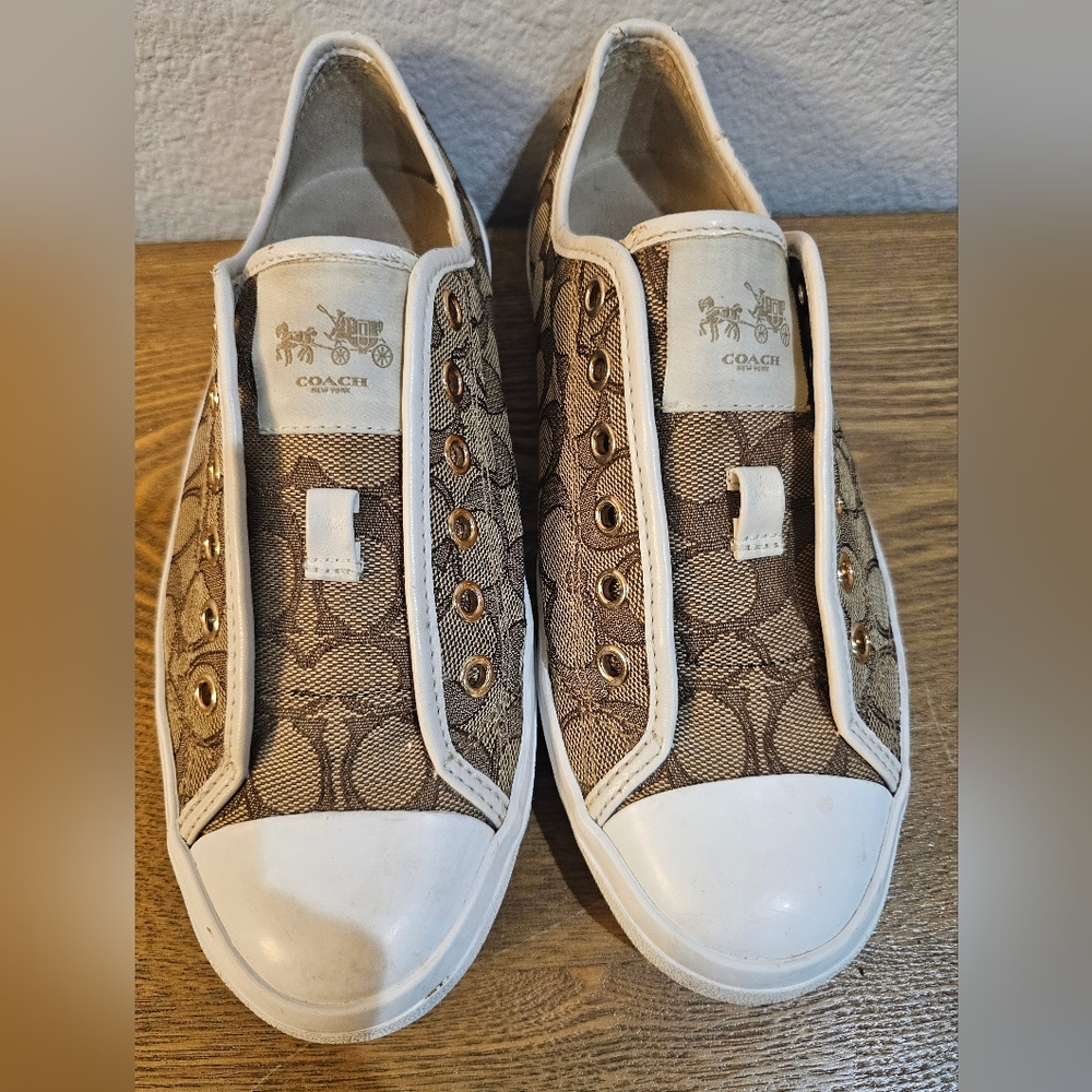 Vintage Coach sneakers. Well loved classics.